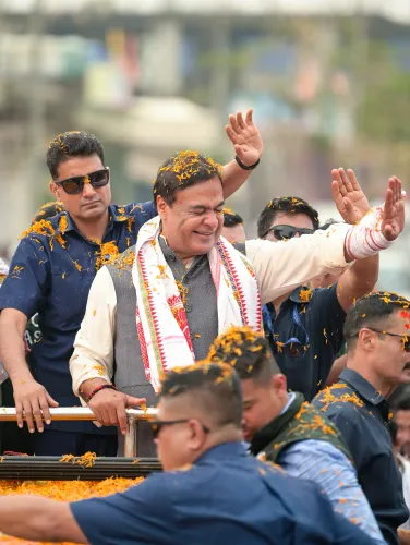 Golaghat: Chief Minister Biswa Sarma's Jana Ashirwad Yatra in Sarupathar