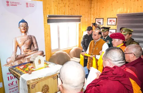 Leh: Sacred Piprahwa Relics Receive Ceremonial Welcome in Ladakh
