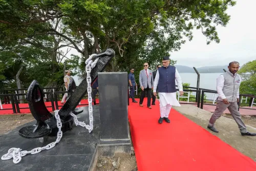 Port Blair: VP C. P. Radhakrishnan visits Netaji Subhash Chandra Bose Island
