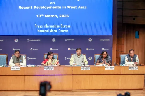 New Delhi: High-ranking Officials Update the Media on Developments in West Asia