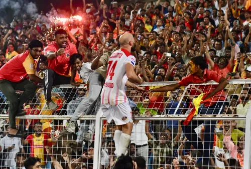 East Bengal FC Victory Celebration in Kolkata