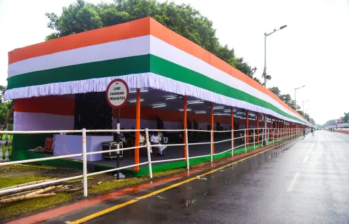 Kolkata: Independence Day Preparation At Red Road