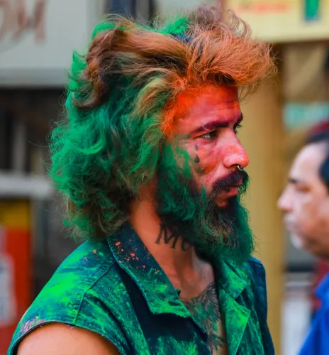International Visitors Revel in Holi Festivities in New Delhi