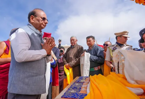 Leh: Ladakh LG Bids Farewell to Holy Relics of Lord Buddha