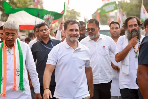 लोकसभा विपक्ष नेता राहुल गांधी की सद्भाव यात्रा में भागीदारी