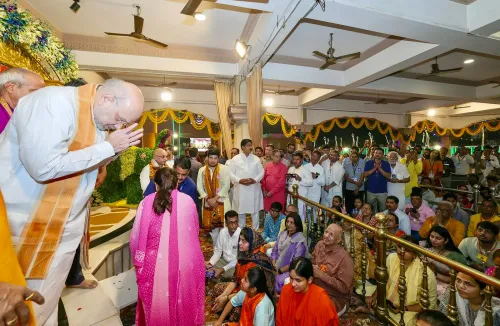 Ahmedabad: Amit Shah offers prayers ahead of Rath Yatra