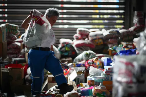 Bogota: Aftermath of earthquake in Colombia