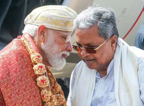 PM Modi touches down in Bengaluru, greeted by CM Siddaramaiah