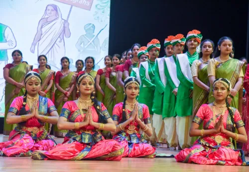 Patna: Students perform skit on Independence Day