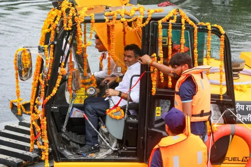 New Delhi: Pravesh Verma Inaugurates Amphibious Excavators
