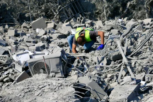 Ansar: Aftermath of Israeli airstrike