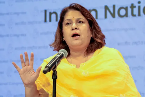 Supriya Shrinate Speaks at a Media Briefing