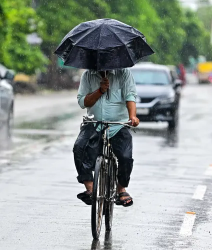 Prayagraj: Rain lashes the city