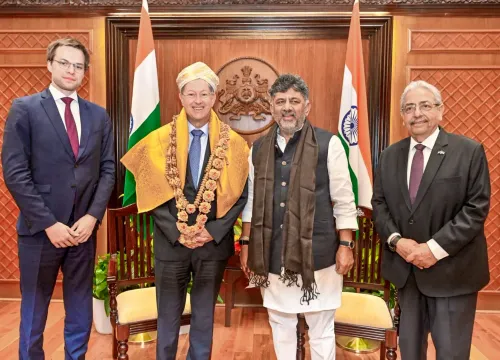 विधान सौध में लक्ज़मबर्ग राजदूत और CM शिवकुमार की बैठक