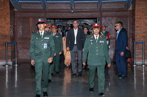 COAS Dhiraj Seth arrives in Kathmandu