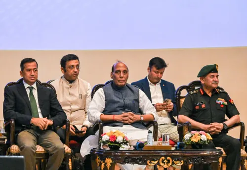 राजनाथ सिंह, उपेंद्र द्विवेदी और हेमंत सचदेव एक साथ