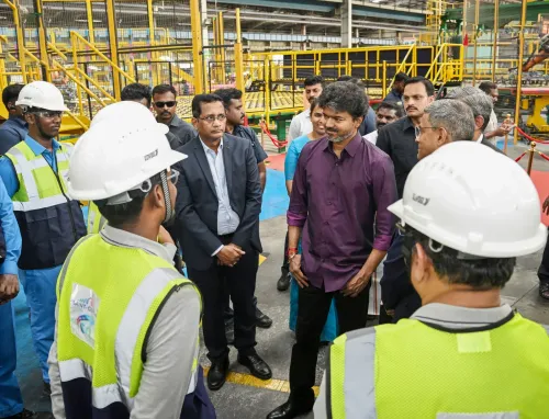 Kanchipuram: Tamil Nadu CM visits Saint-Gobain plant