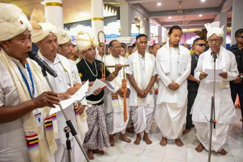 Imphal: Manipur CM takes oath as LSTB President