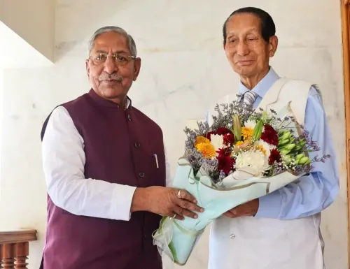 Chumukedima: Nand Kishore Yadav's Meeting with S.C. Jamir
