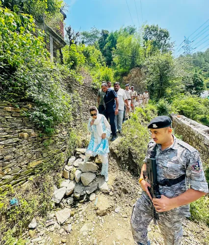 Kangana Ranaut Tours Flood-Damaged Pangliyur Village