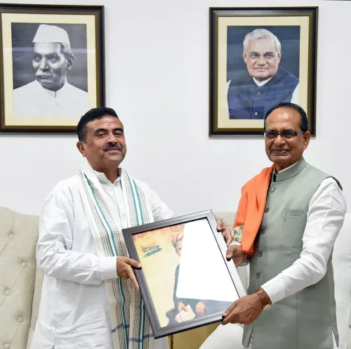 New Delhi: Shivraj Singh Chouhan meets West Bengal CM Suvendu Adhikari