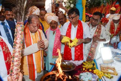 पटना; बिहार के उपमुख्यमंत्री विजय कुमार सिन्हा श्याम महोत्सव और निशान यात्रा का हिस्सा