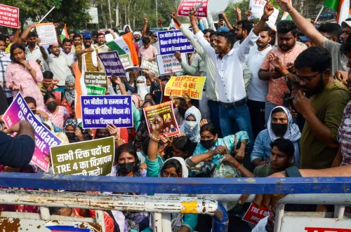 Patna: Protest by BPSC TRE 4 Candidates