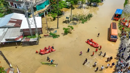 शिवसागर में NDRF का बचाव अभियान
