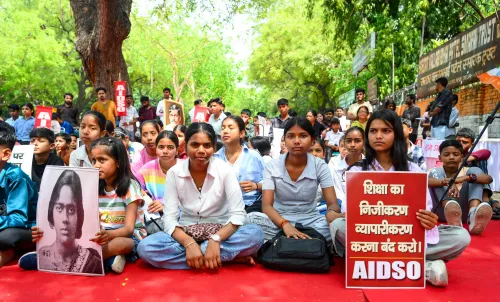 New Delhi: Demonstrators rally at Jantar Mantar