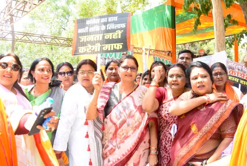 रांची में भाजपा महिला आक्रोश मार्च