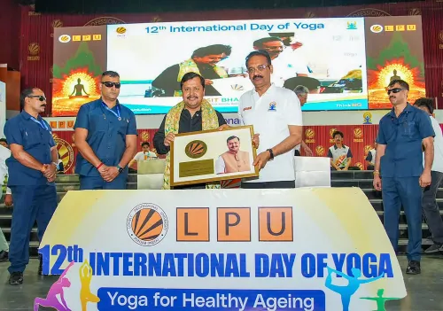 नितिन नबीन पहुँचे LPU, योग दिवस कार्यक्रम में लिया भाग