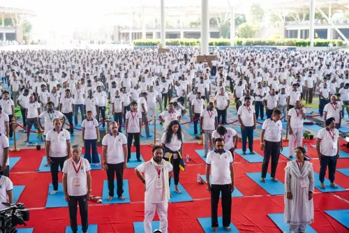 G. Kishan Reddy Attends Yoga Day Event in Telangana