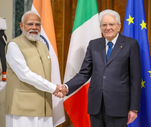 रोम में प्रधानमंत्री मोदी और राष्ट्रपति मात्तारेल्ला की ऐतिहासिक भेंट