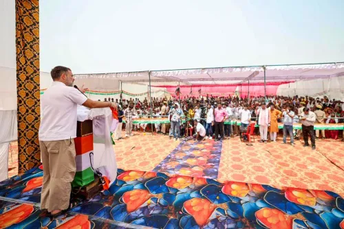 बछरावाँ में राहुल गांधी का ग्राम विकास संवाद संबोधन
