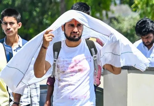 नई दिल्ली में गर्मी की लहरें