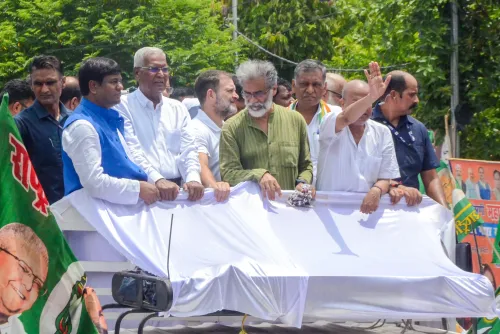 Patna: Rahul Gandhi and Leaders of INDIA Alliance Organize Bihar Bandh Protest Against SiR