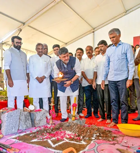 Bengaluru: DK Shivakumar lays foundation stone for twin tunnel corridor