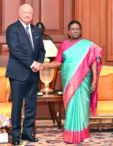 New Delhi: Chancellor of Austria Meets President Murmu