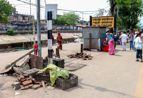 Kolkata: Park Circus Station After Hawker Eviction Drive
