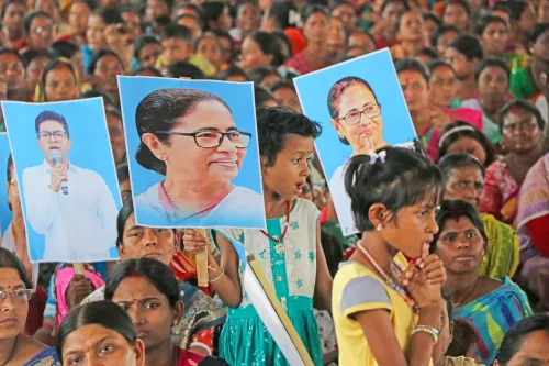Birbhum: Abhishek Banerjee speaks at a rally in Labpur