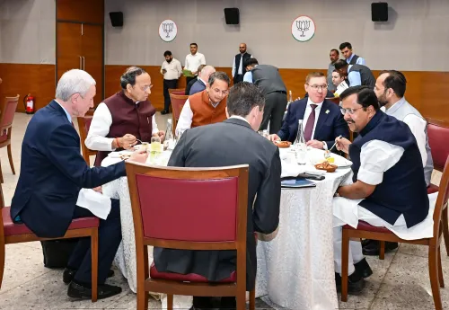 New Delhi: BJP Leader Nitin Nabin Engages with United Russia Delegation Headed by Vladimir Yakushev