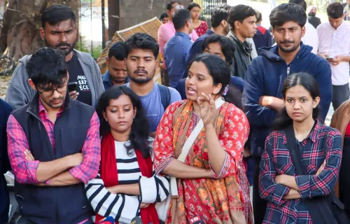 New Delhi: Leftist leaders rally against ABVP assault at JNU