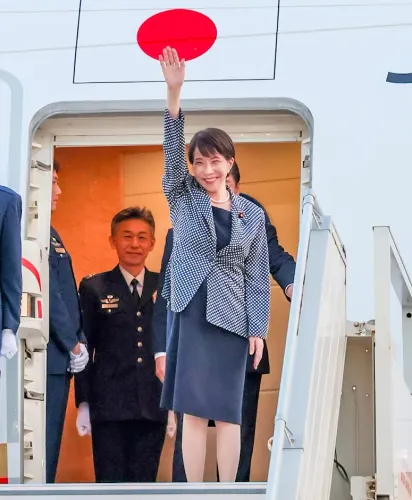 New Delhi: Japanese PM Sanae Takaichi Arrives on Official Visit