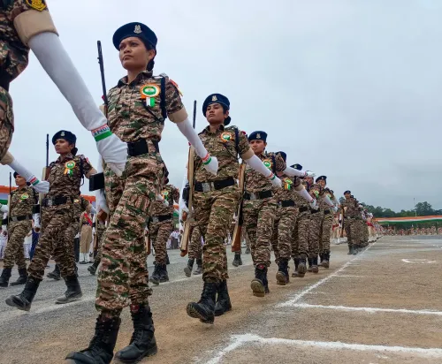 Bastar: Independence Day parade rehearsal