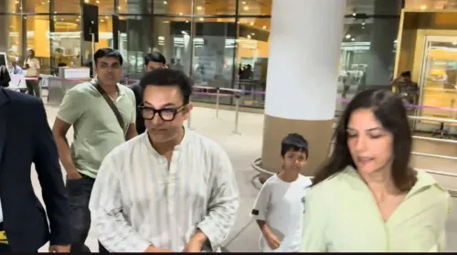 Aamir Khan spotted at Mumbai airport with wife Gauri Spratt and stepson