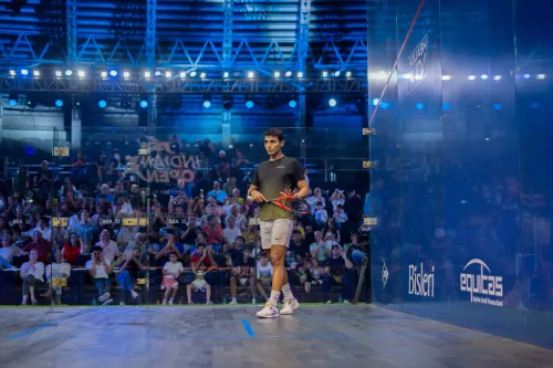 Abhay Singh Shines While Anahat Singh Exits at El Gouna Squash Open