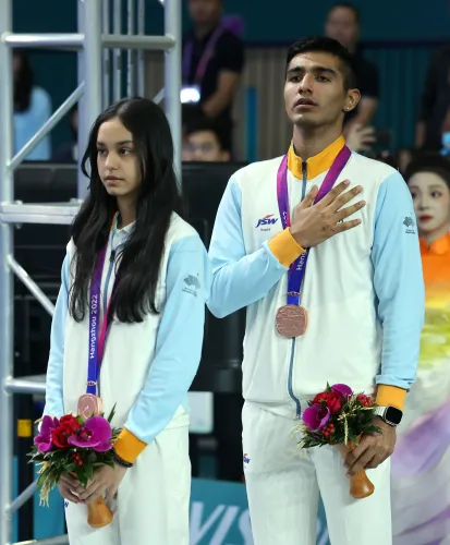 Who are the players representing India in the 2025 Squash World Cup?