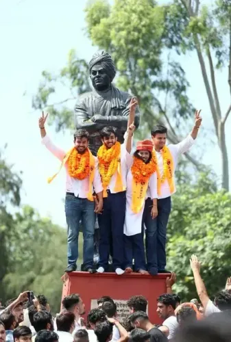 Did ABVP Dominate the DUSU Elections by Securing the Presidency and Other Key Positions?