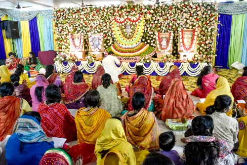 रानी सती मंदिर में आयोजित अखंड ज्योति पाठ