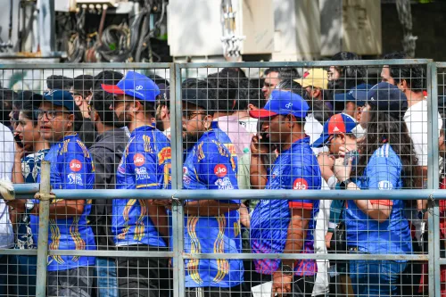 New Delhi: Supporters Gather for DC vs MI IPL Clash